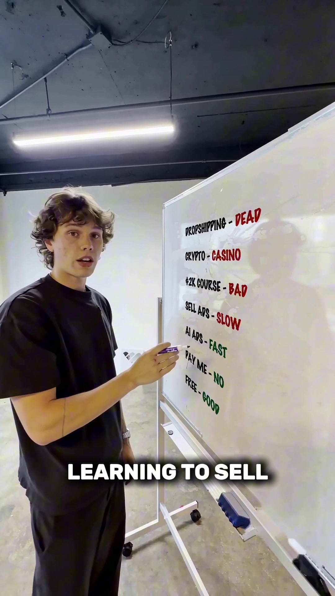 Whiteboard-style ad ad featuring Brez